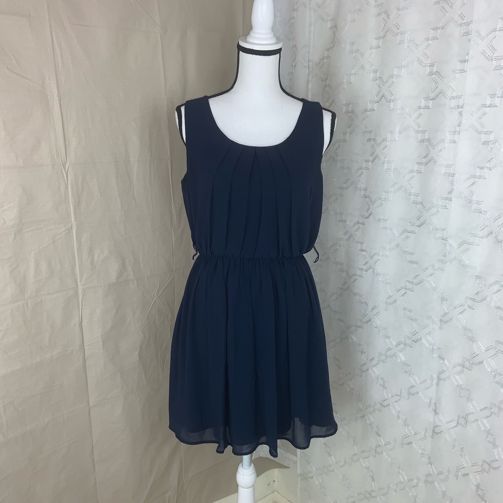 Bcx drees navy blue hight waist size medium